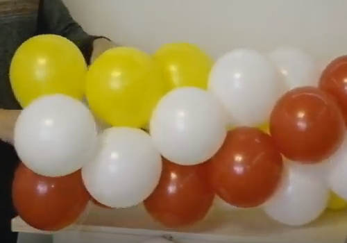 Фотозона из воздушных шариков